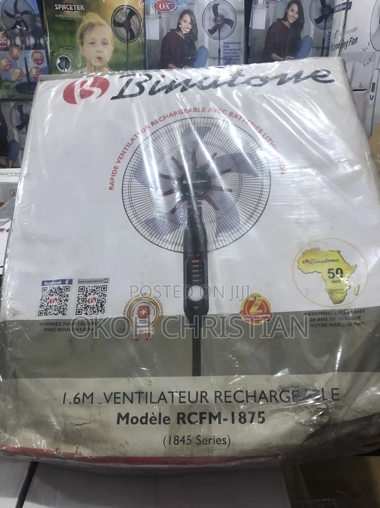 Binatone 18” Rechargeable Fan