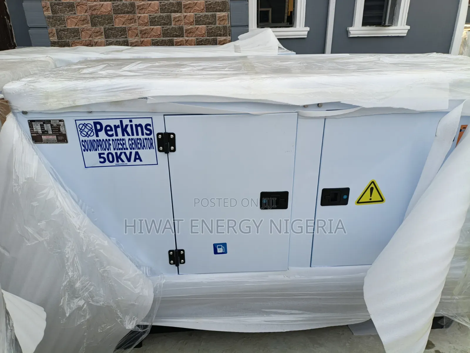 Original Perkins 50kVA Soundproof Generator Available