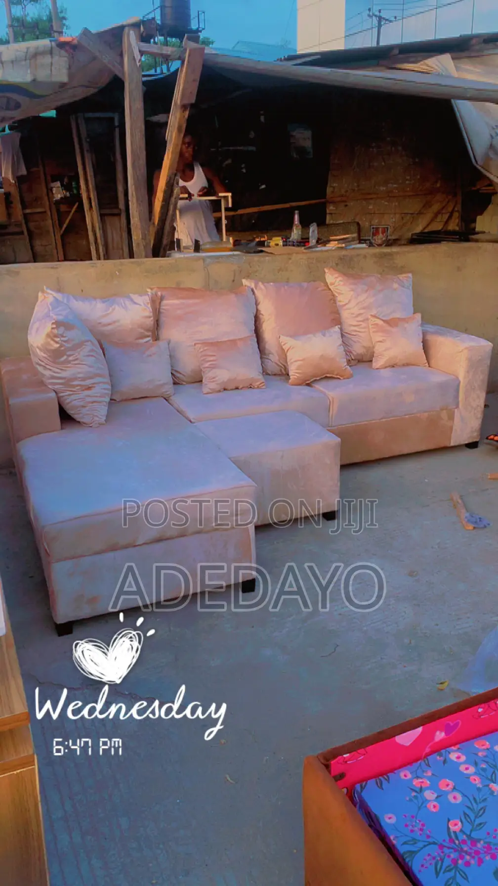 ADEXBANKKY FURNITURE INTERIOR Nice Good Quality L Shape Sofer