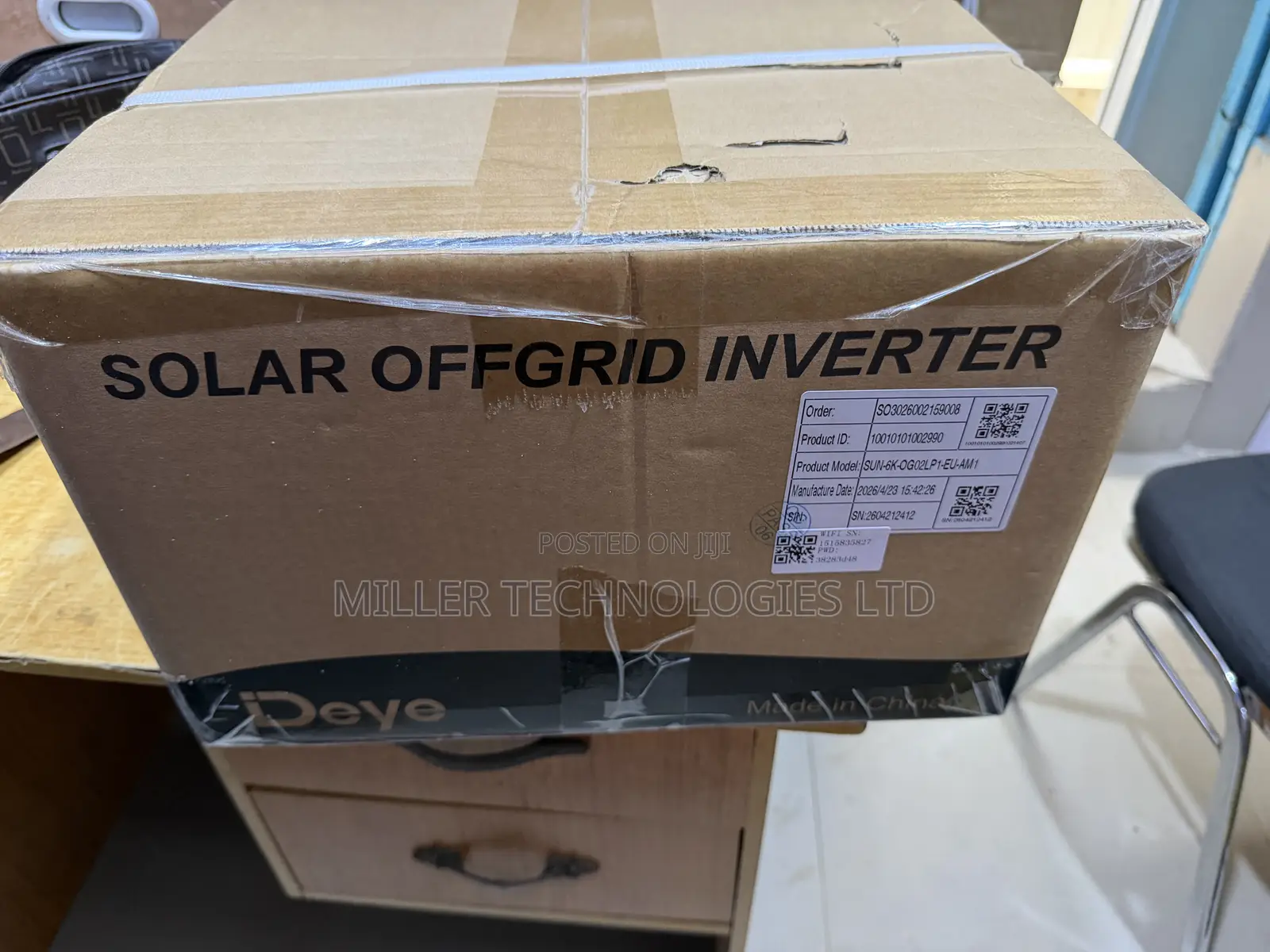 Deye 6kVA Hybrid Solar Inverter With MPPT