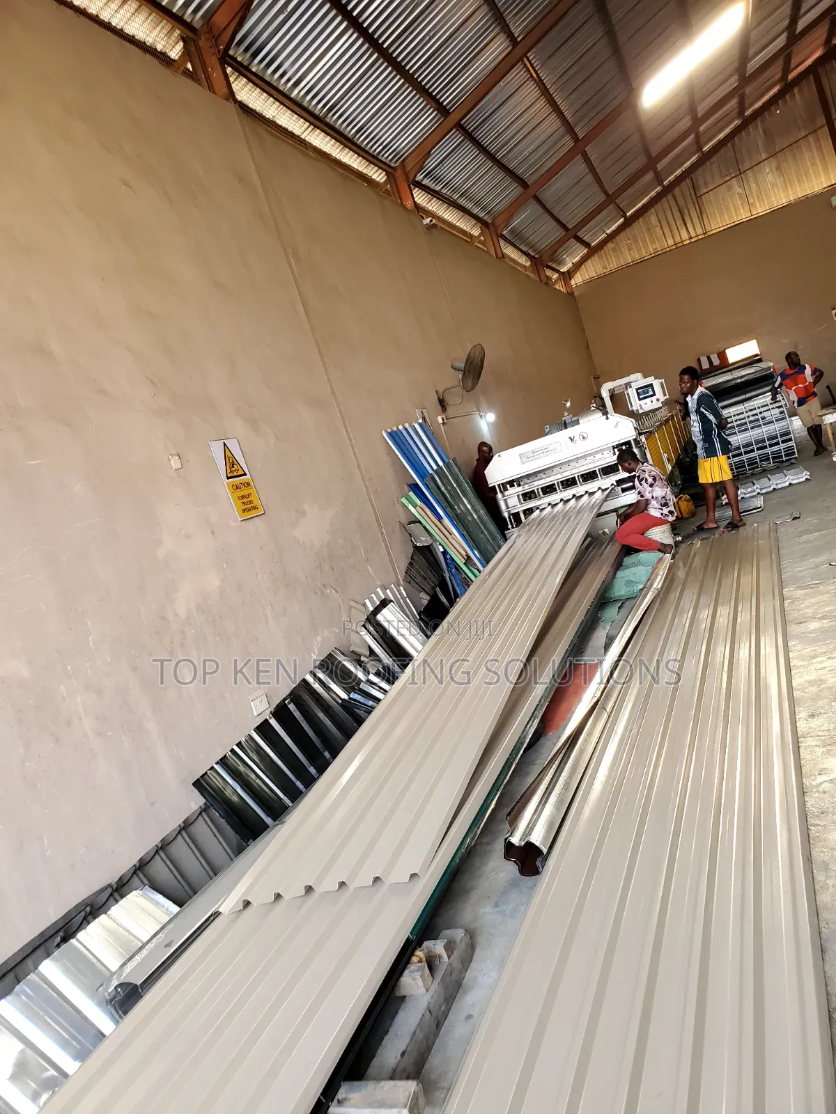 0.58 Beige Oven Baked Longspan Aluminium Sheet