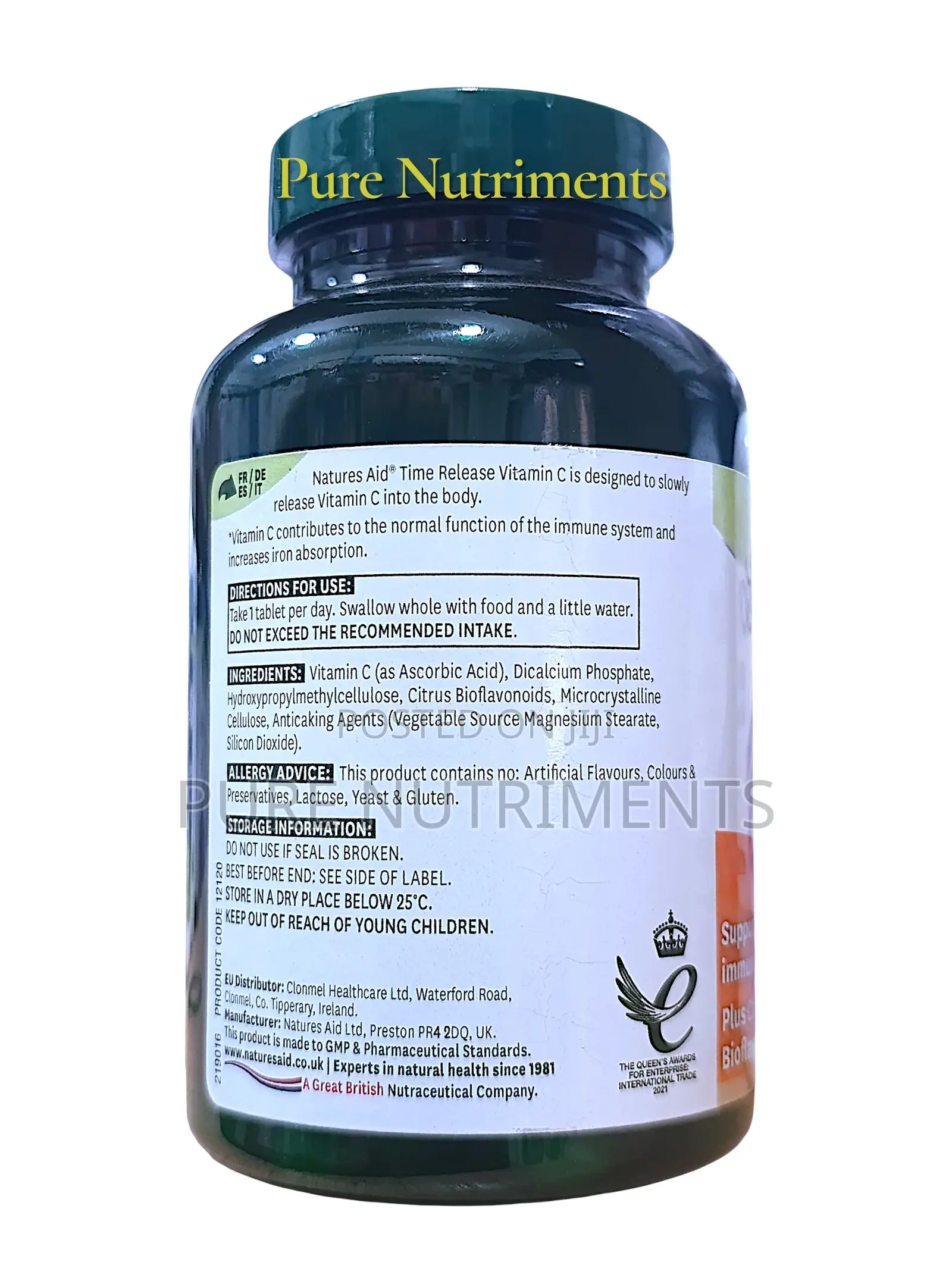 Natures Aid Vitamin C 1000mg Time Release 90 Tabs_ Immune Skin