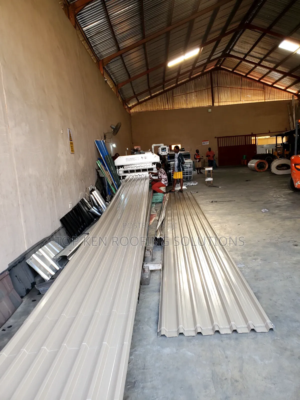 0.55 Beige Oven Baked Aluminium Roofing Sheet