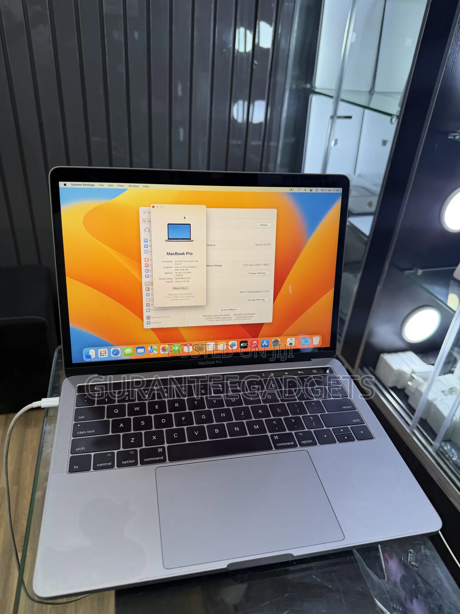Laptop Apple MacBook Pro 2017 16GB Intel Core i7 SSD 1T