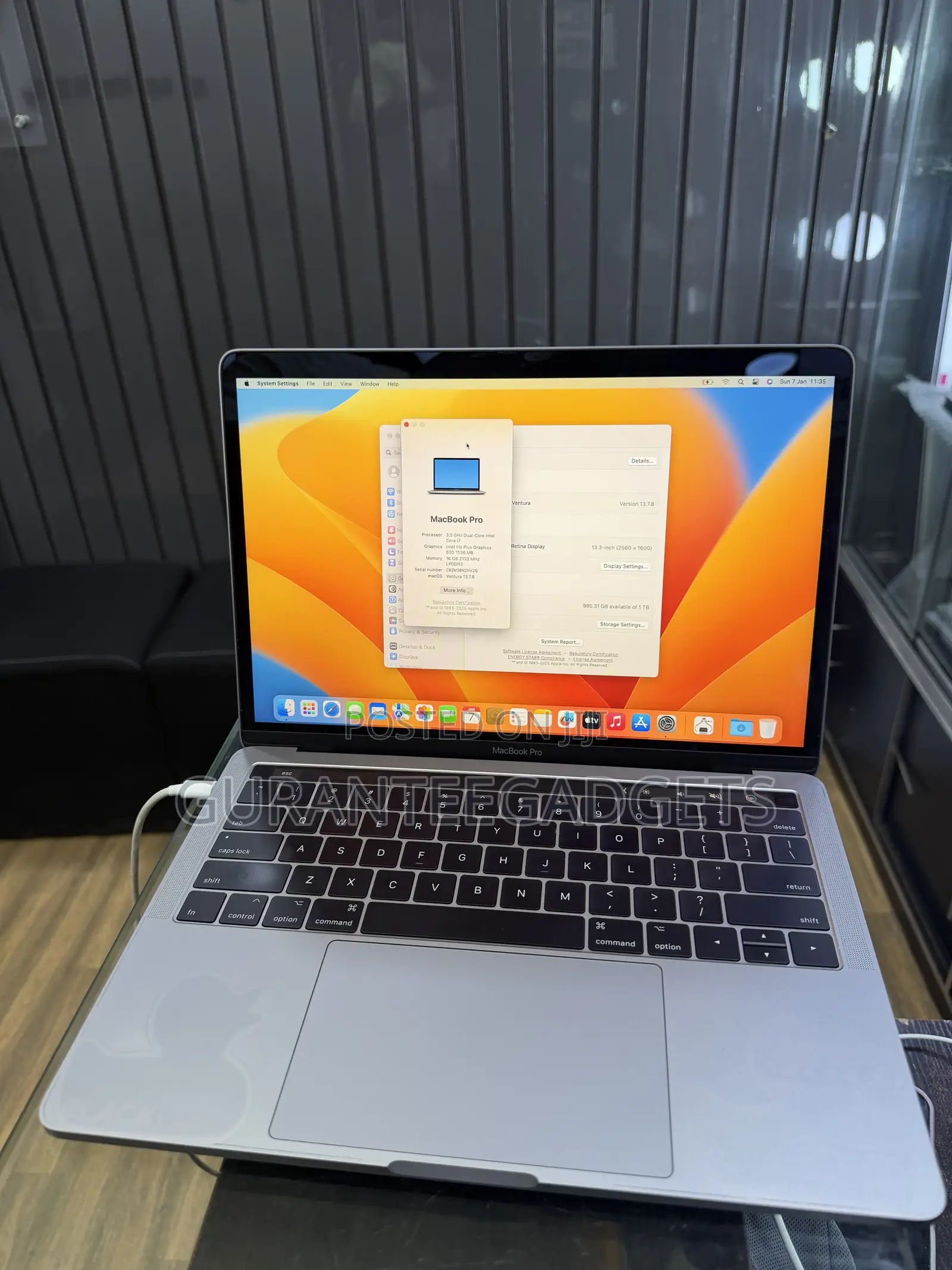 Laptop Apple MacBook Pro 2017 16GB Intel Core i7 SSD 1T