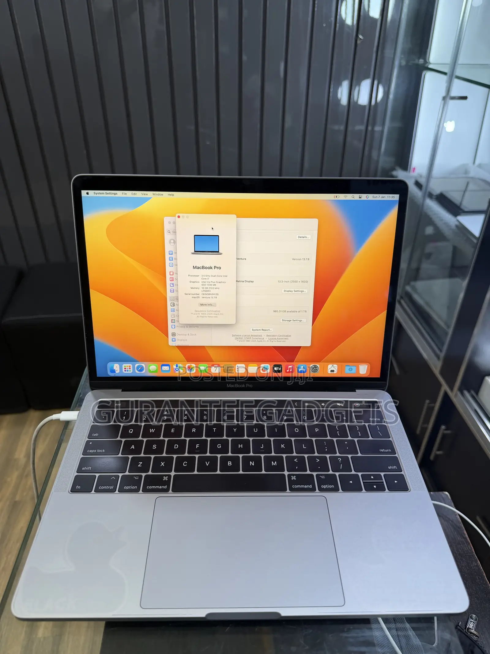 Laptop Apple MacBook Pro 2017 16GB Intel Core i7 SSD 1T