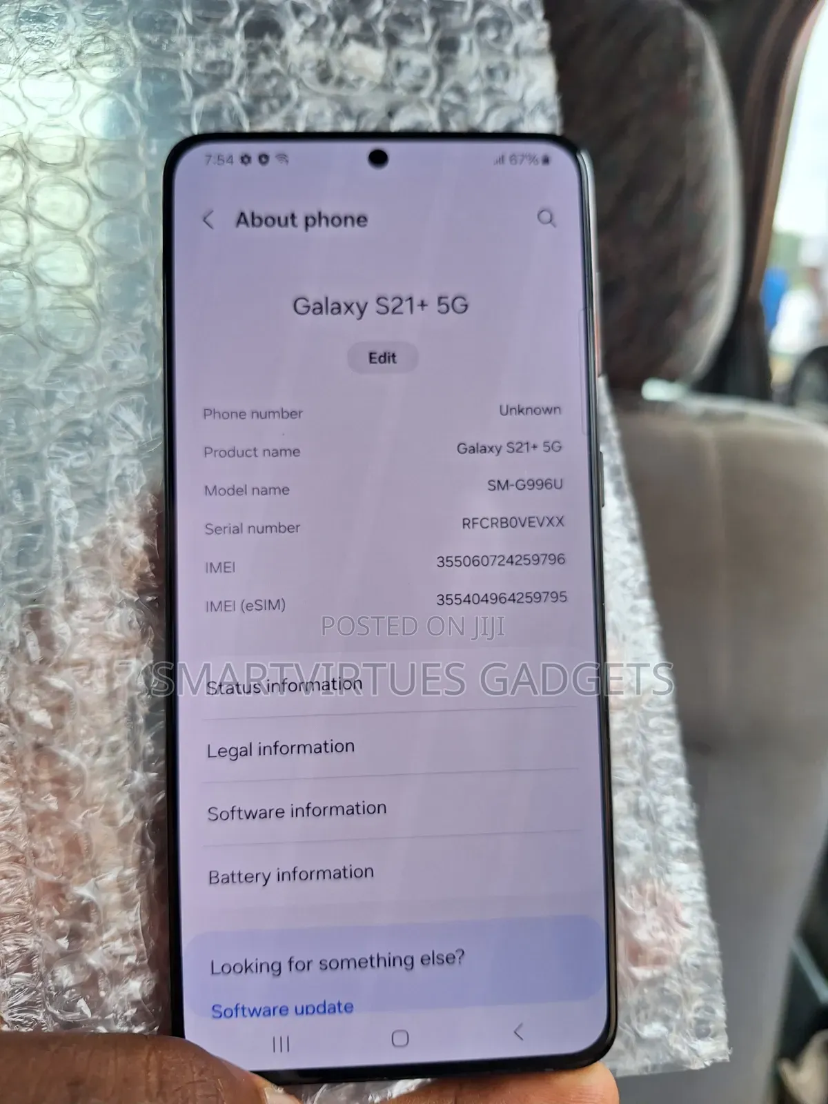 Samsung Galaxy S21+ 5G 128 GB Black