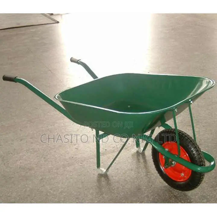 Construction Wheelbarrow 130kg Load Capacity Garden Tools Iron and Met