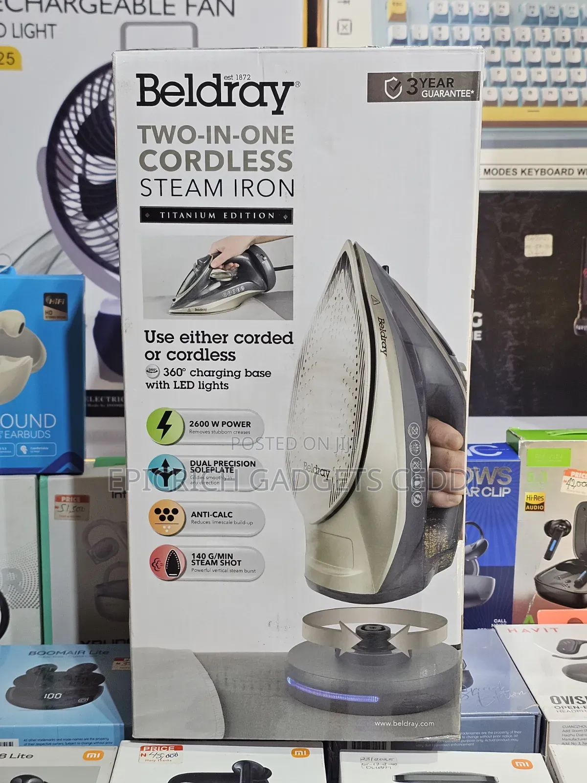 Beldray Two-in-One Cordless Steam Iron
