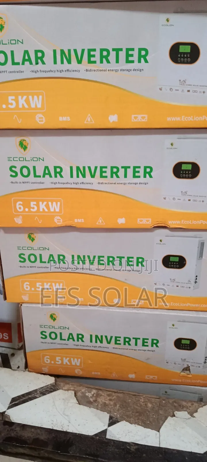 Title: Ecolion 6.5kW 48V Hybrid Solar Inverter With MPPT Controller