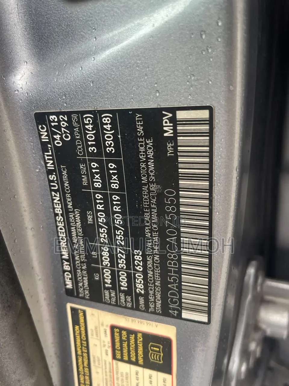 Mercedes-Benz M Class 2013 Gray