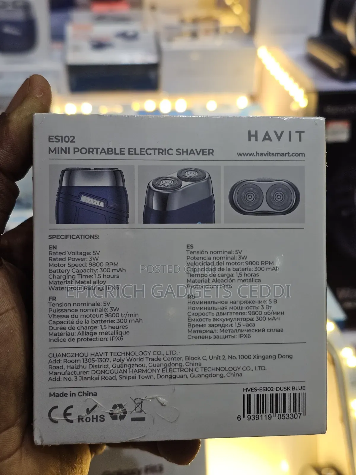 Mini Portable Electric Shaver by Havit