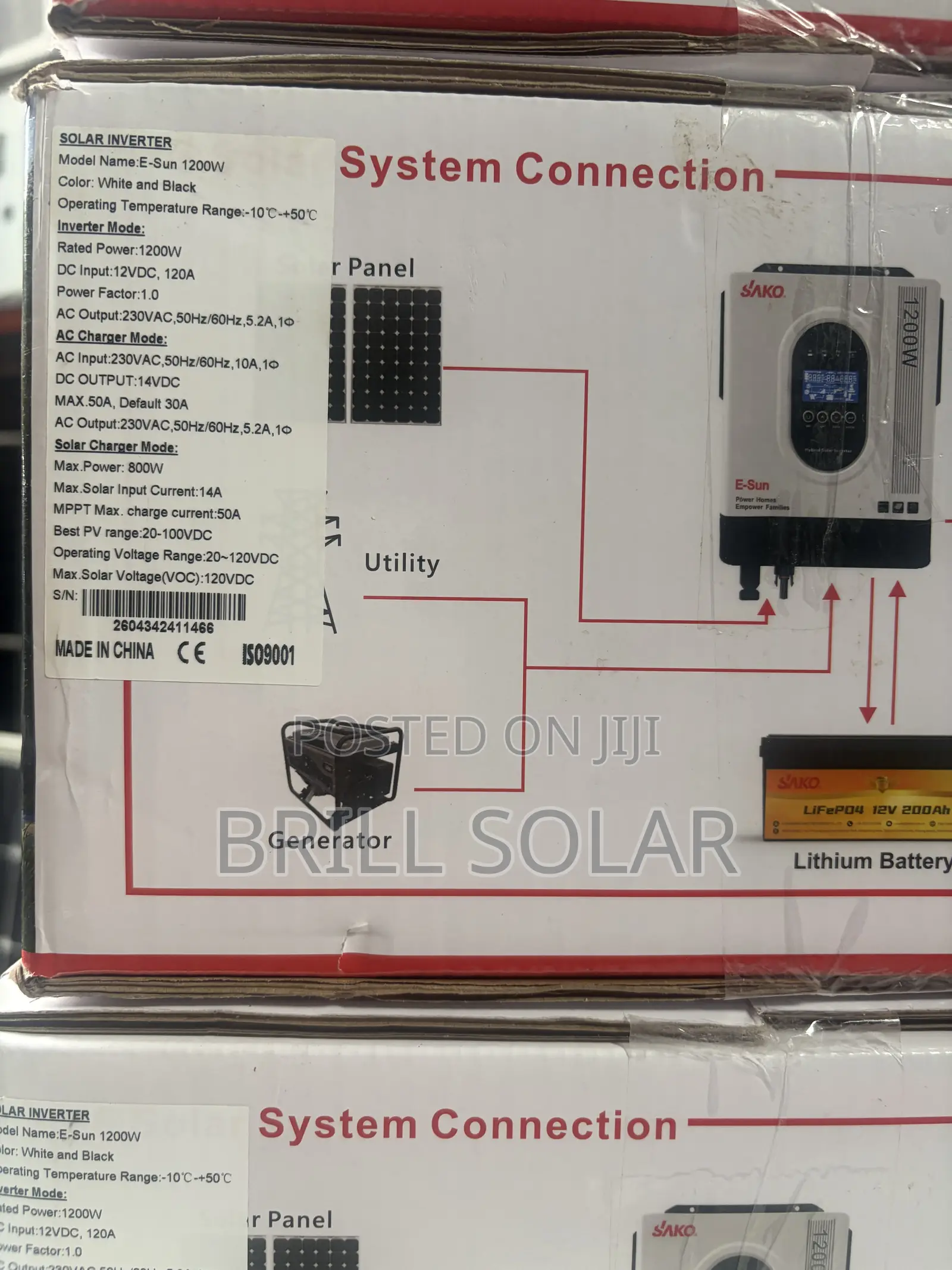 1.2kva-12v Sako Pure Sine Wave Hybrid Inverter