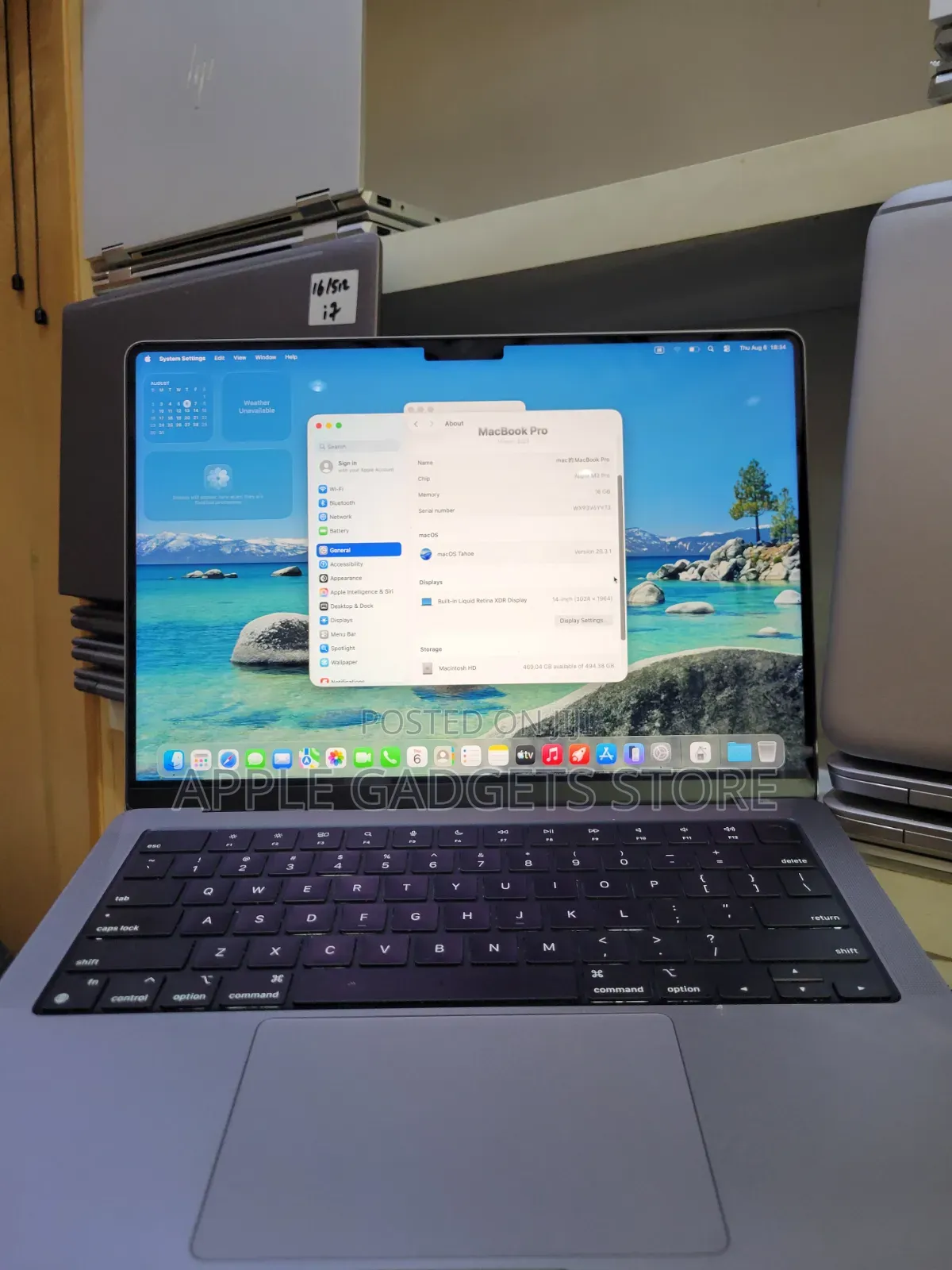 Laptop Apple MacBook Pro 2023 M2 16GB Intel Core Ultra 7 SSD 512GB