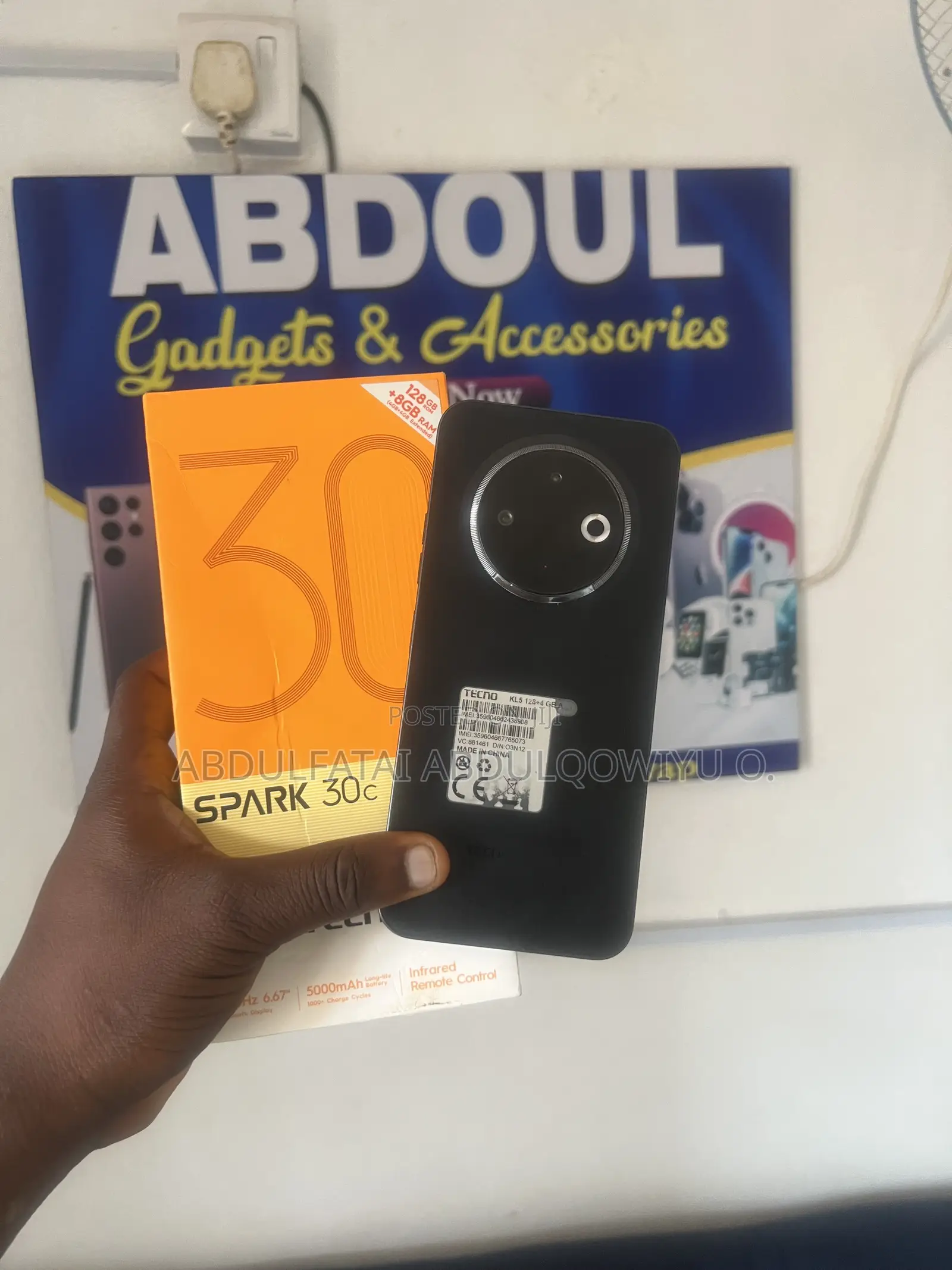 Tecno Spark 30C 128 GB Black