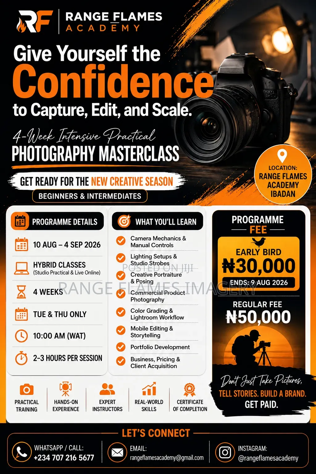 Summer Photography Training (1-Month Intensive – Starts August)