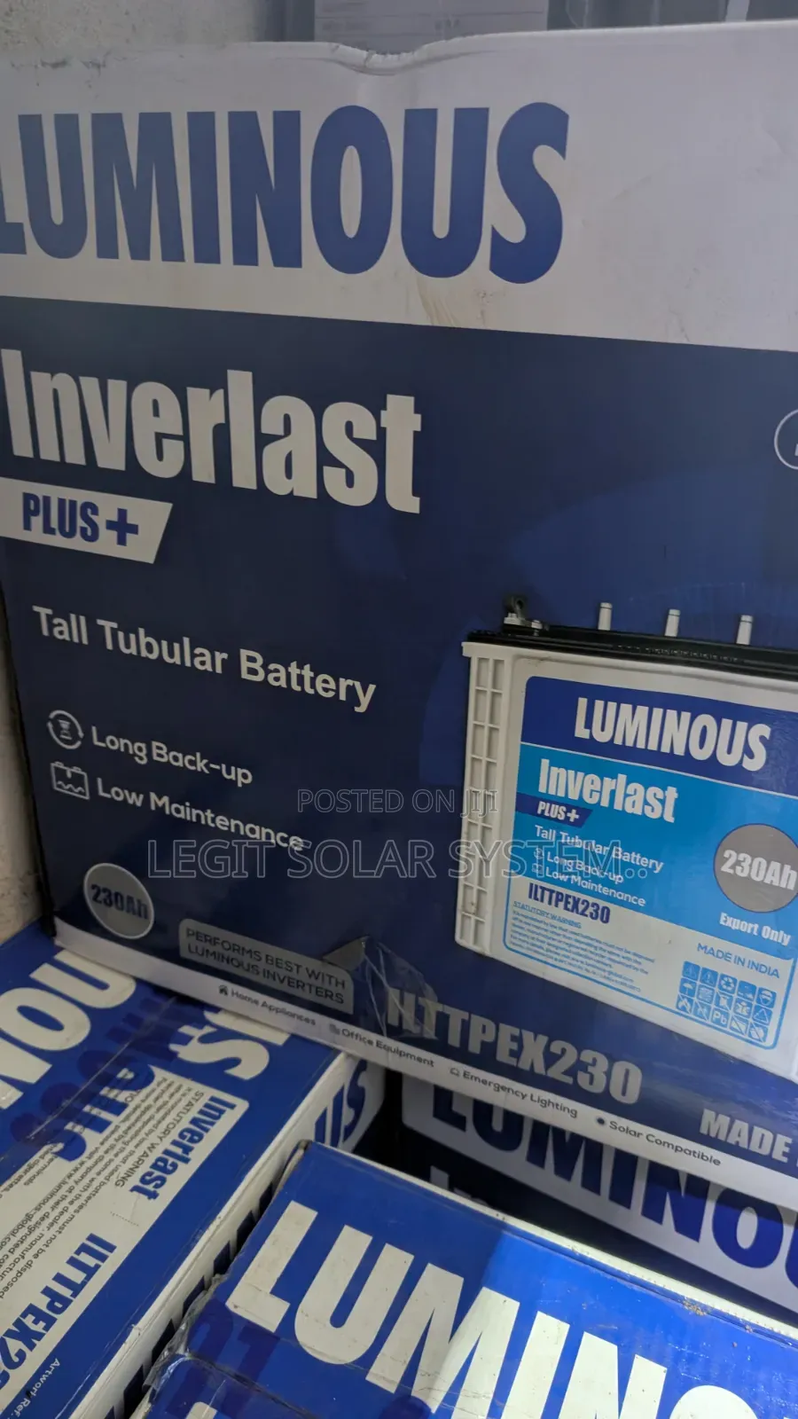230ah Luminous Tubular Battery
