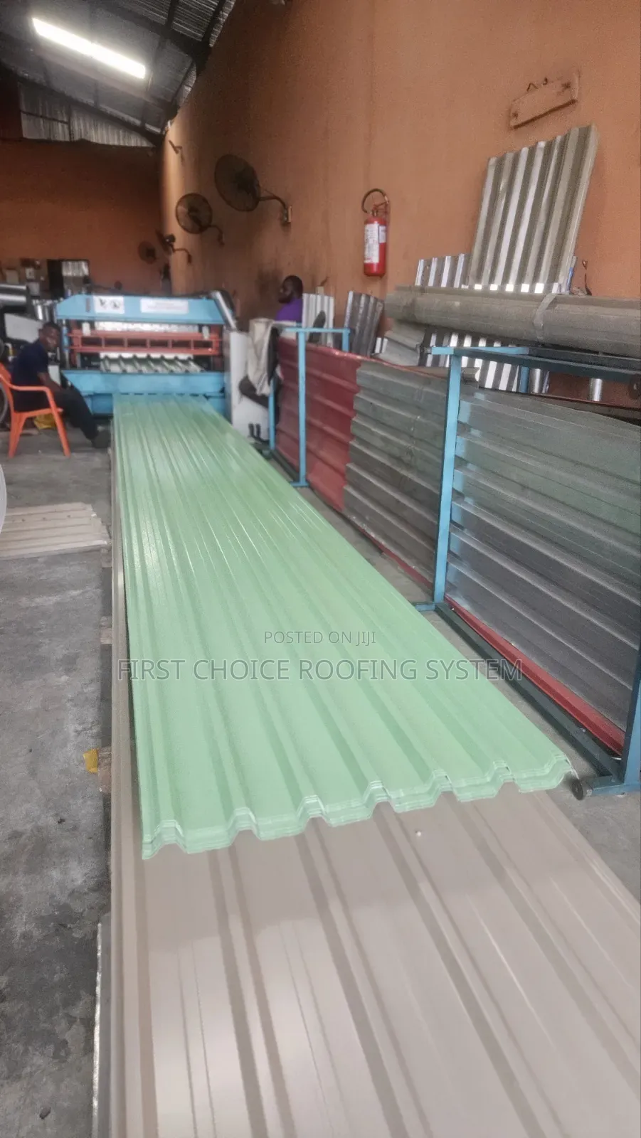 Pale Green Colour Oven Baked Pure Aluminium Roofing Sheets 0.55mm