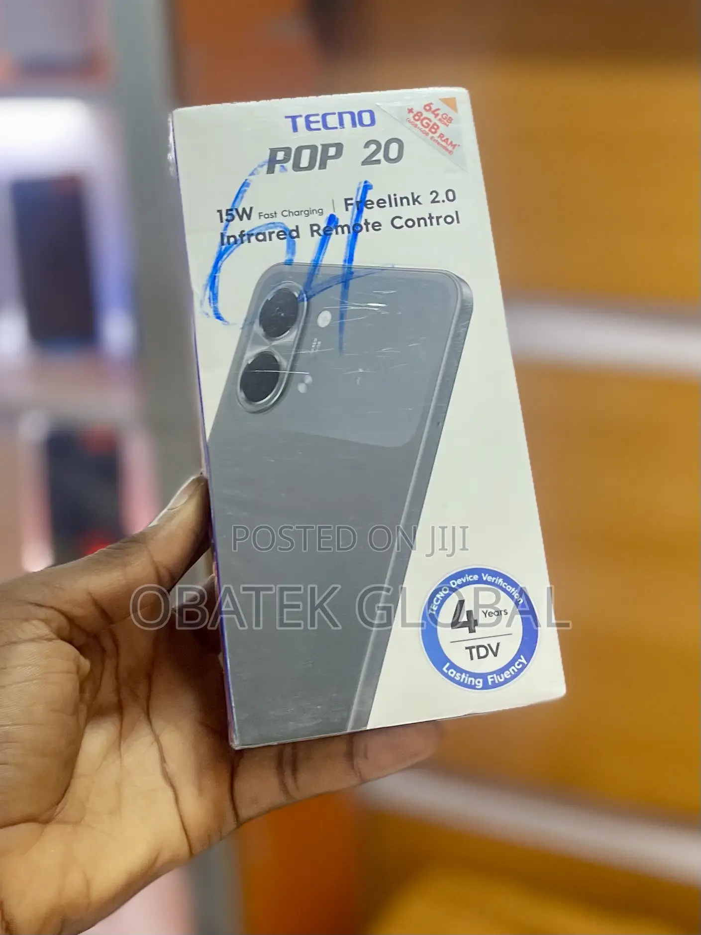 New Tecno Pop 20 64 GB Black