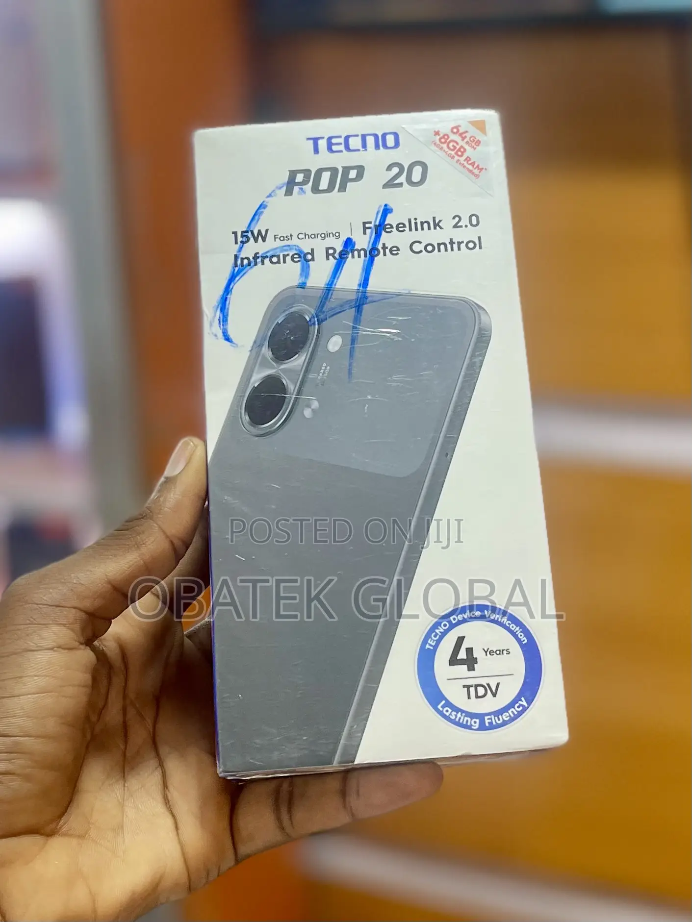 New Tecno Pop 20 64 GB Black