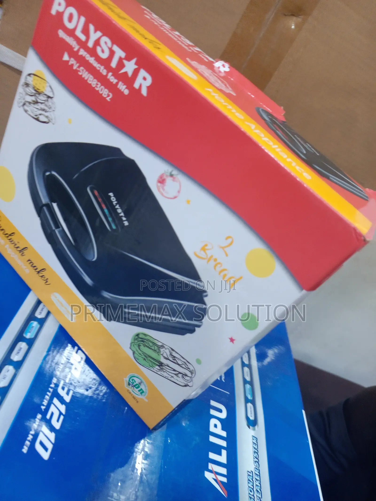 Compact 2-Slice Non-Stick Sandwich Maker With Cool-Touch Handle
