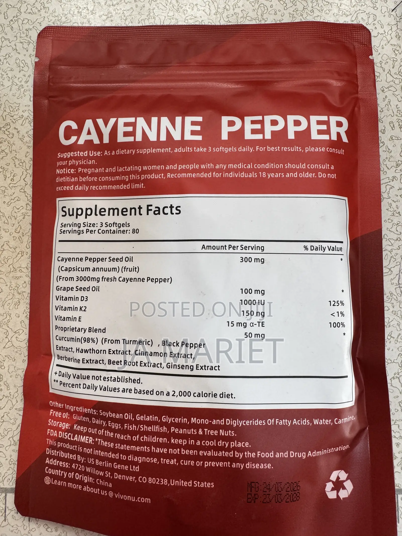 12-in-1 Cayenne Pepper Softgel