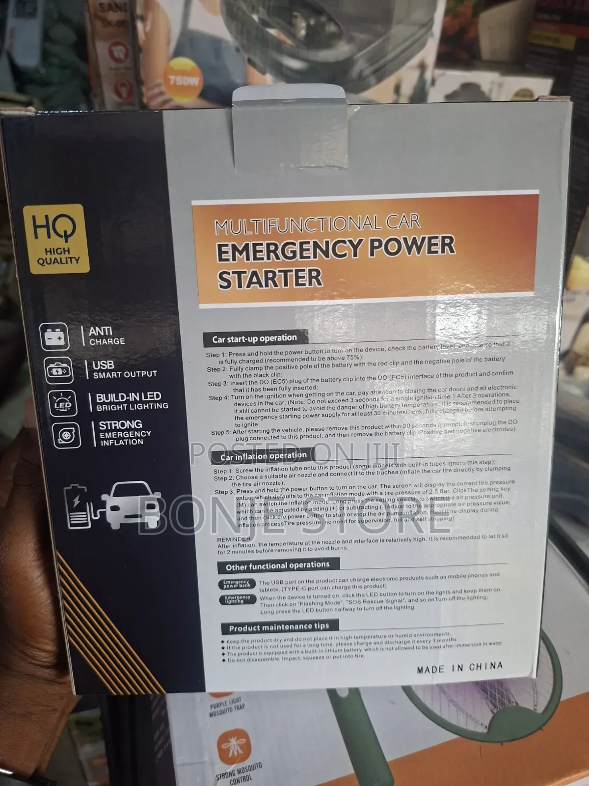 Multifunctional Car Emergency Car Starter