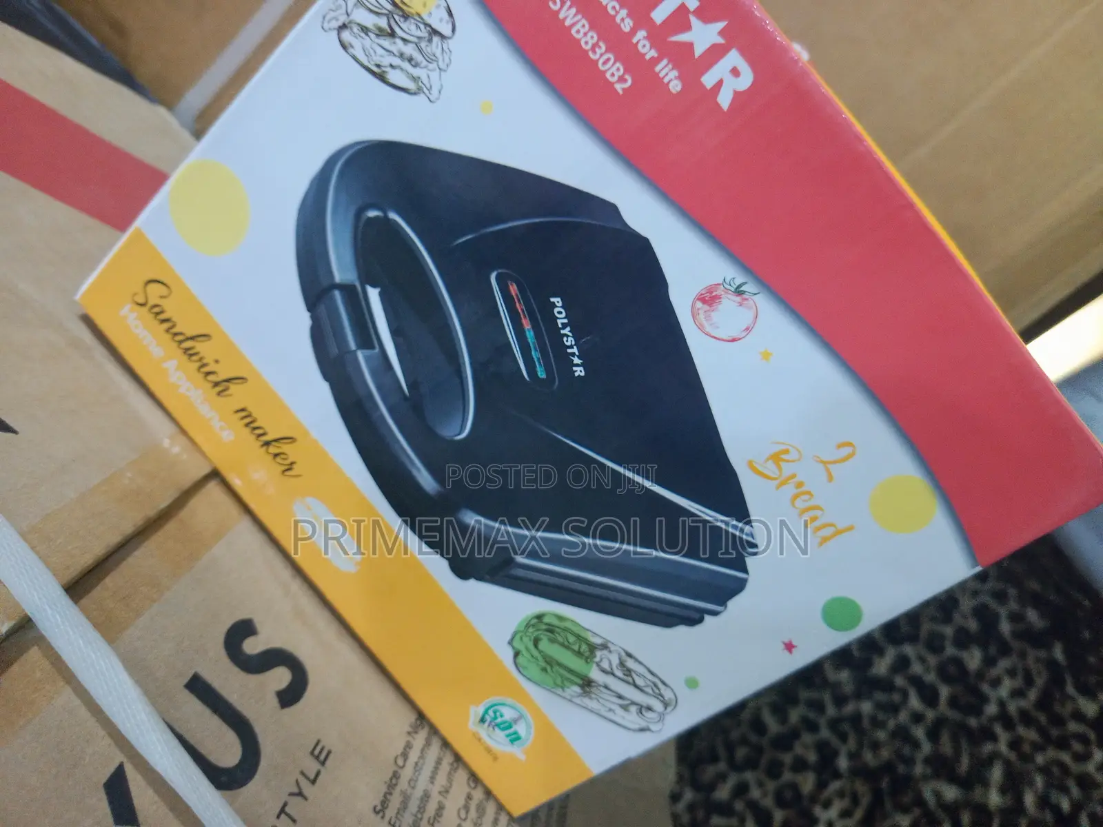 Non-Stick 2-Slice Polystar Toaster | Even Heat Overheat Protection