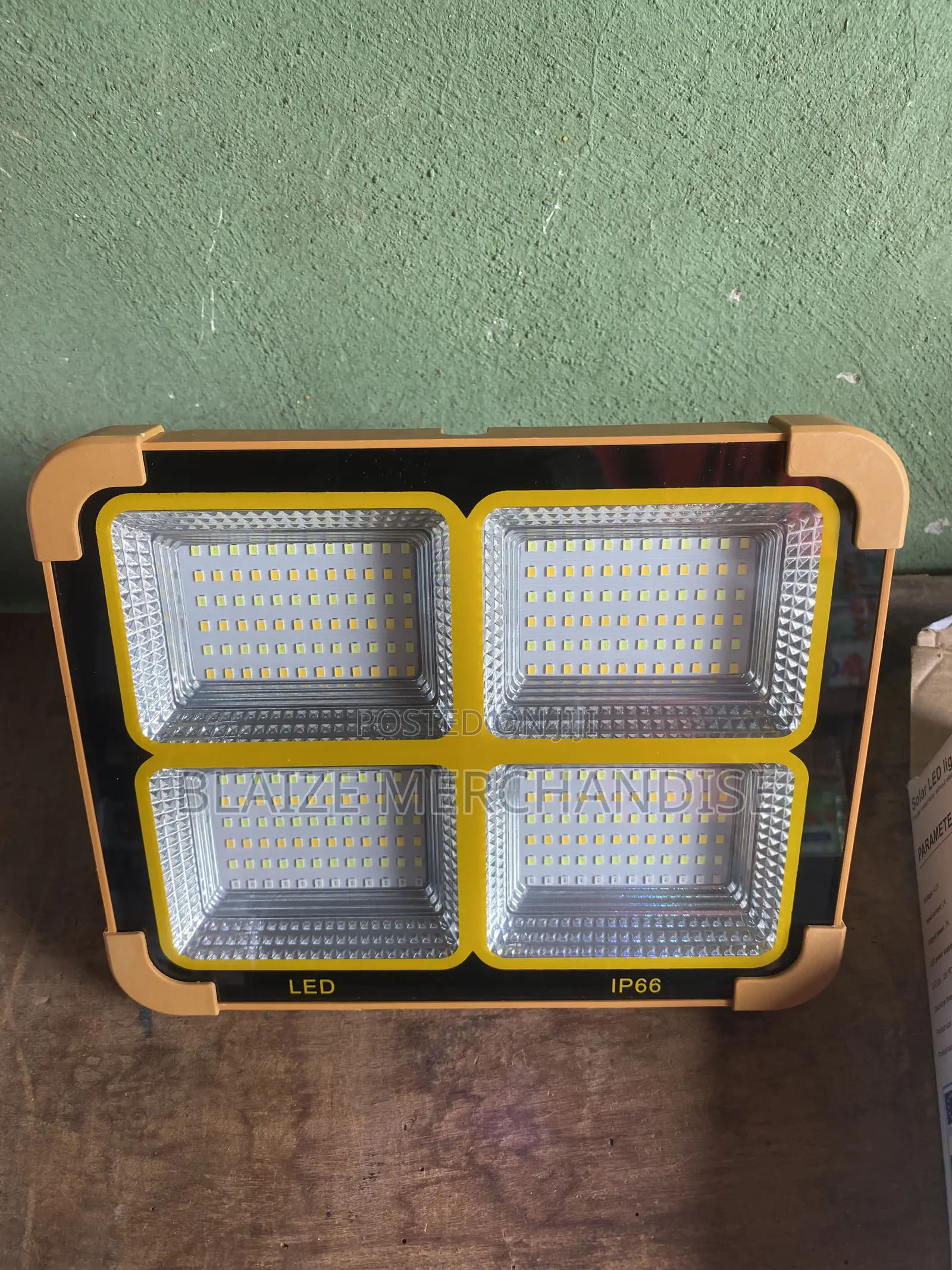 Solar Powered LED Flood Lights With Hanging Hook USB Rechargeable