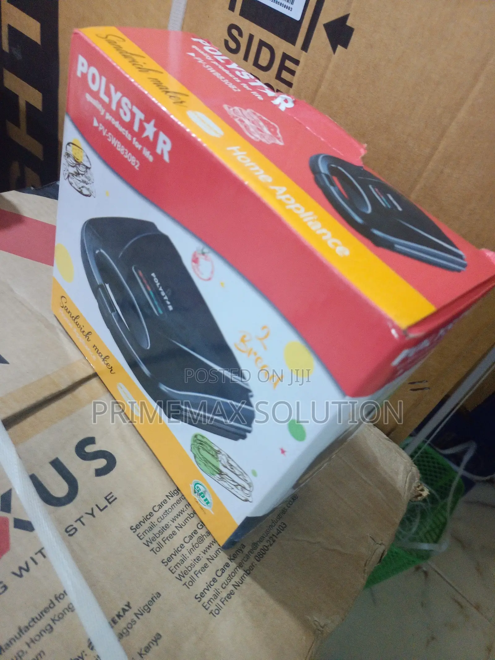 Polystar 2-Slice Non-Stick Sandwich Maker PV-SWB830B2 Black