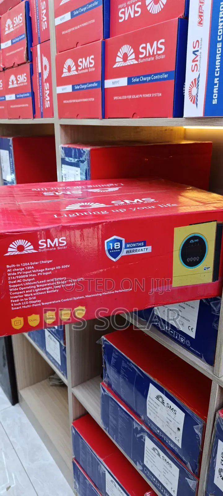 SMS 6.5kVA 48V Hybrid Solar Inverter – 6500W Pure Sine Wave