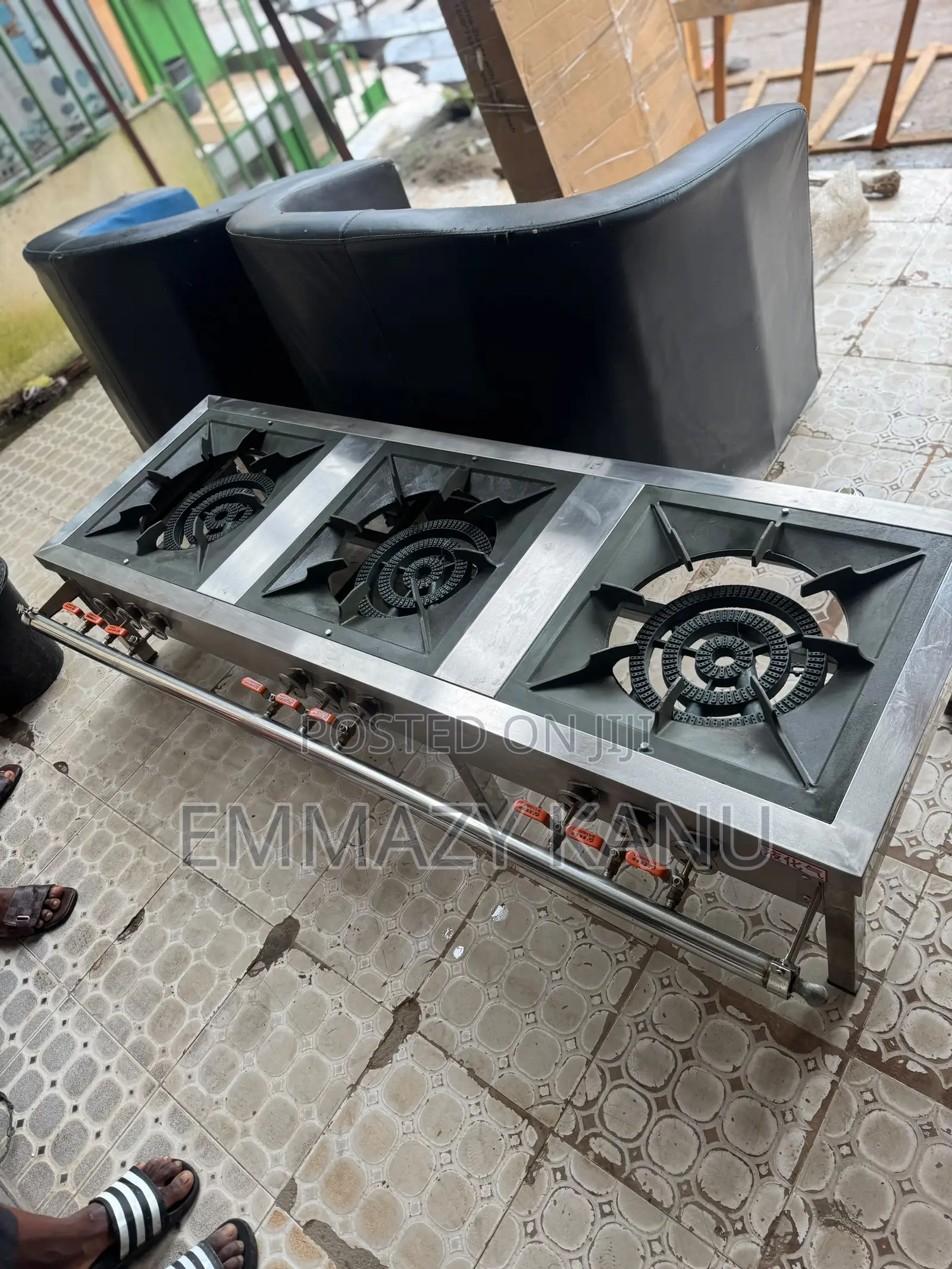 Brand New Commercial 3 Burner Industrial Gas Cooker