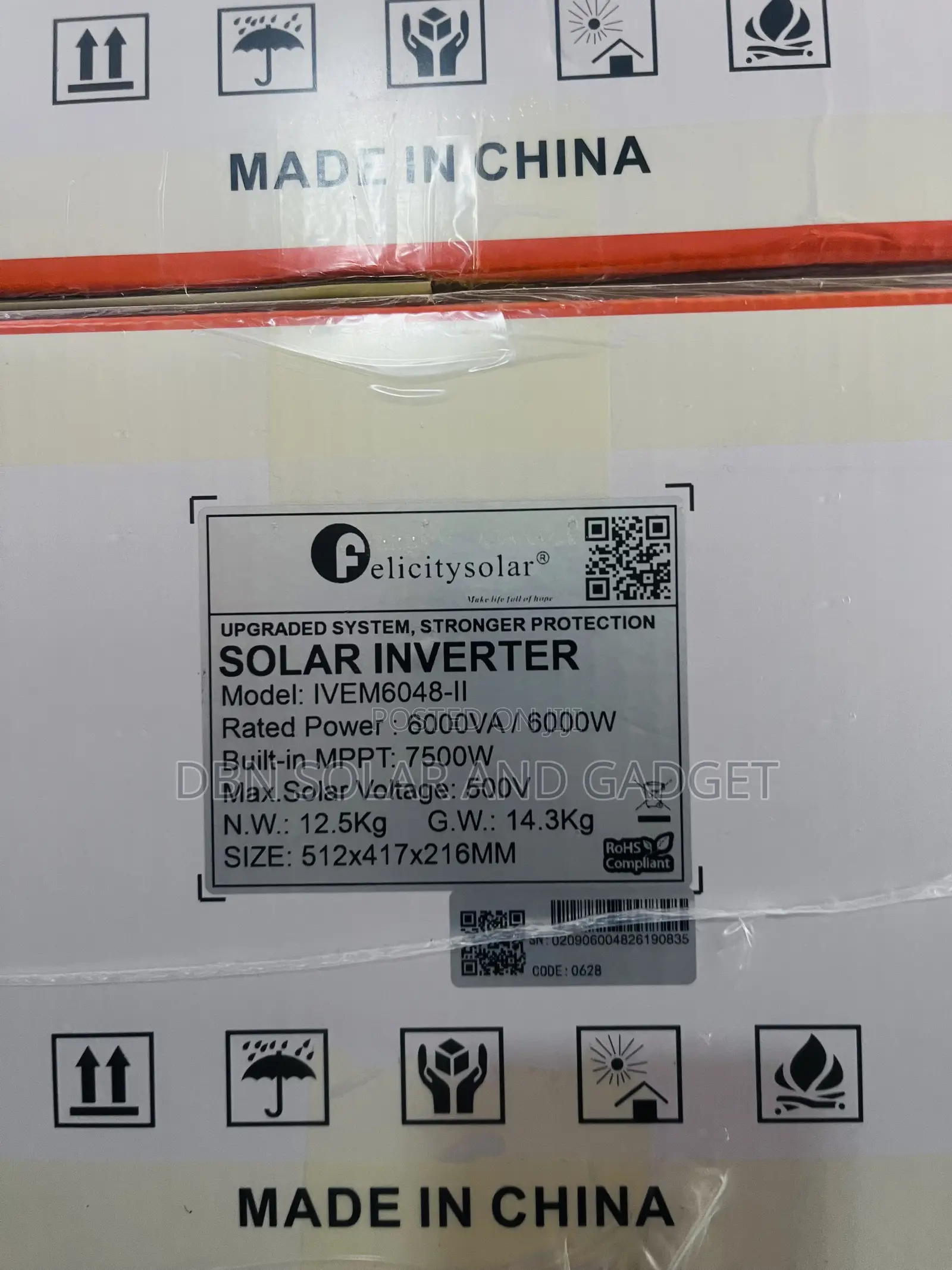ORIGINAL 6kva 48v Felicity Solar Hybrid Inverter With Warranty