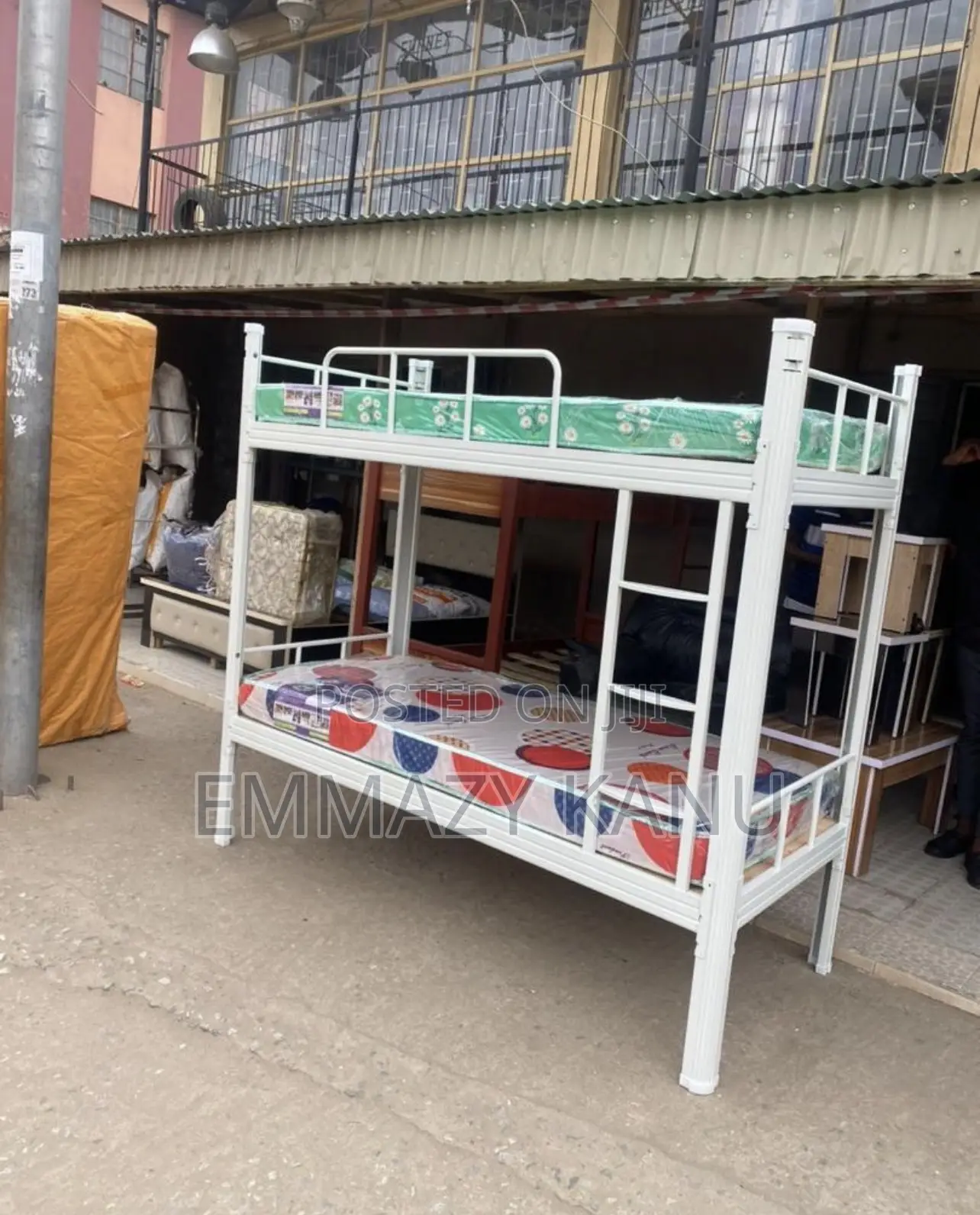 Imported 3ft X 6ft Metal Double Bunk Bed With 2 Quality Mattresses