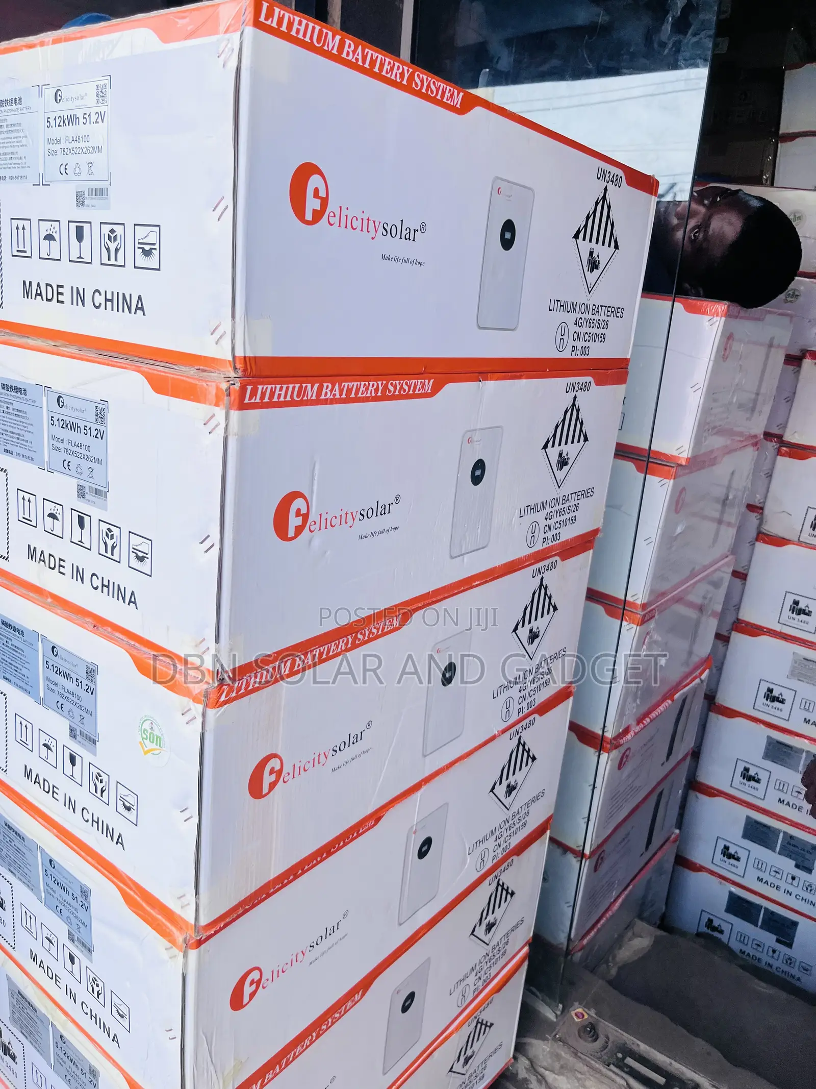 ORIGINAL 5.12kwh 51.2v Felicity Solar Lithium Ion in Stock