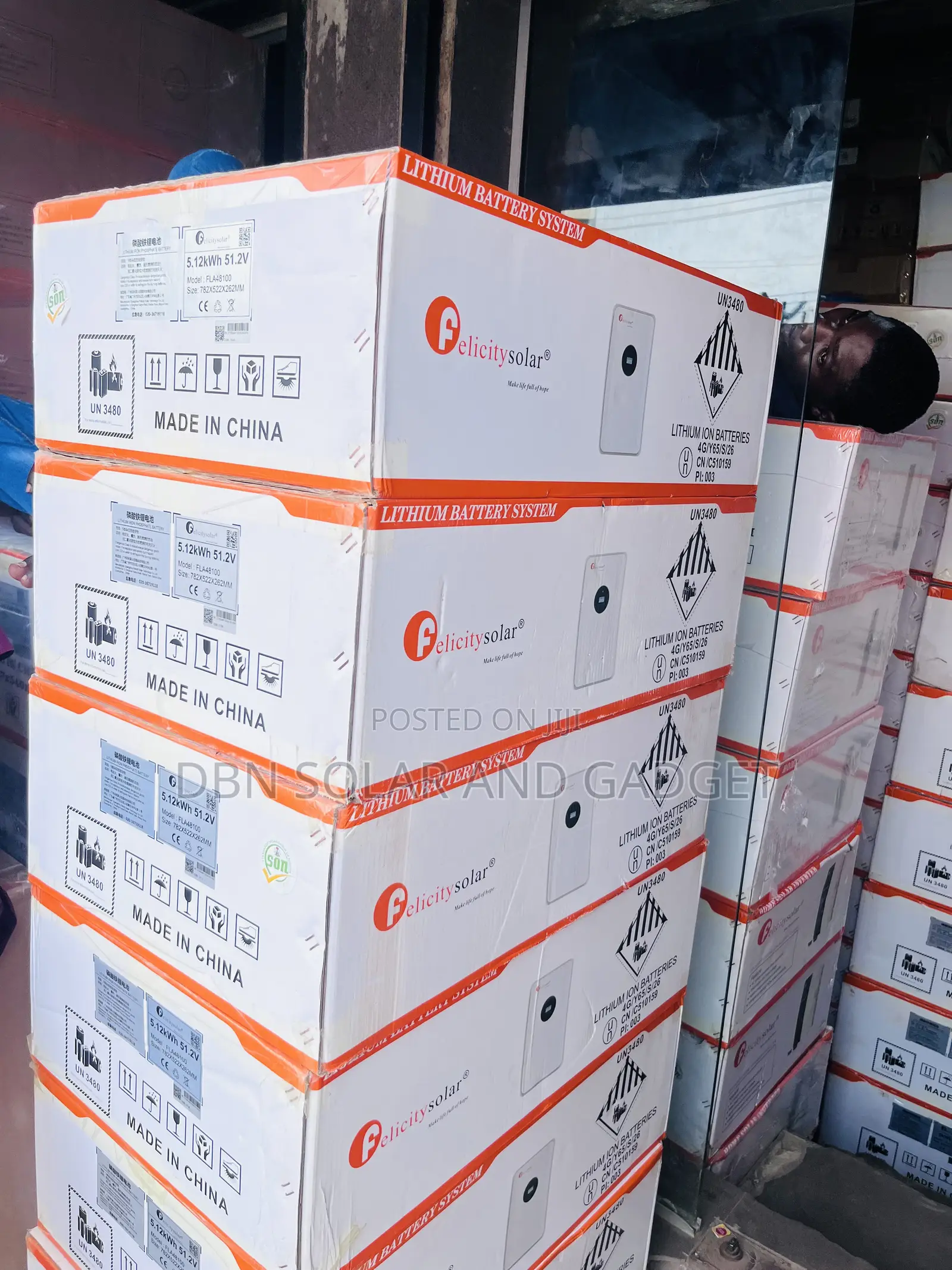 ORIGINAL 5.12kwh 51.2v Felicity Solar Lithium Ion in Stock