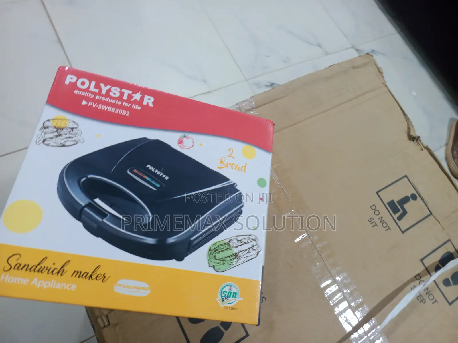 Overheat Protected Polystar PV-SWB830B2 2-Slice Toaster