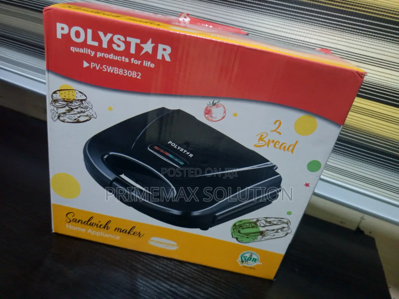 Indicator Light Ready: Polystar 2 Face Non-Stick Toaster