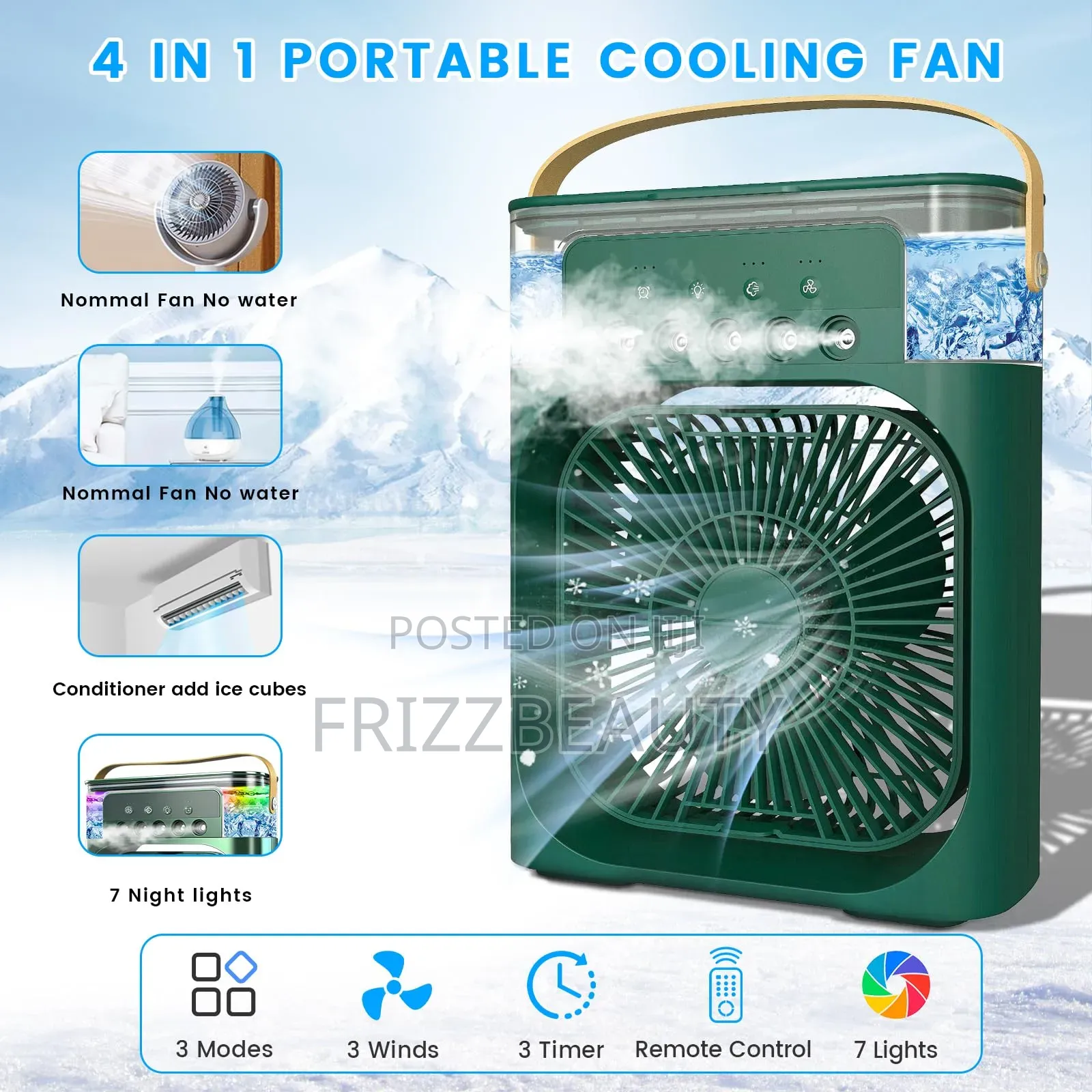 3 in 1Mini AC ( Air Cooler Fan)