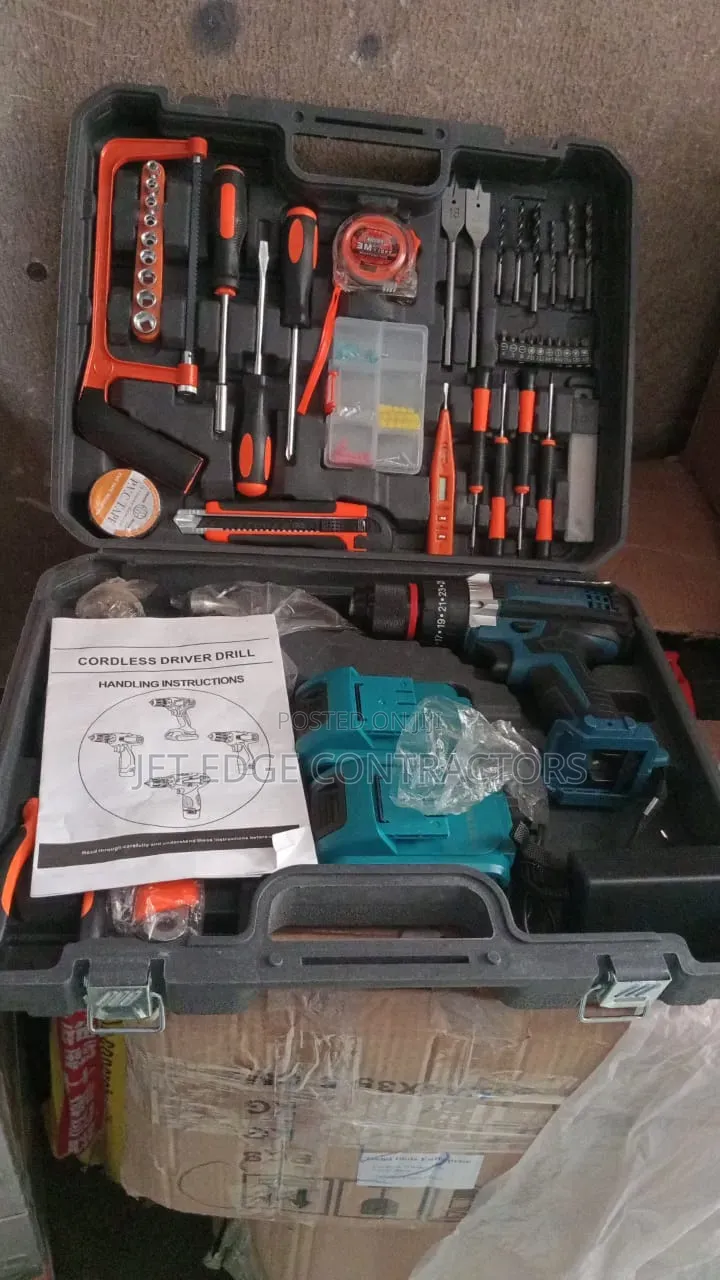 Tool Box Set With Drilling Machine
