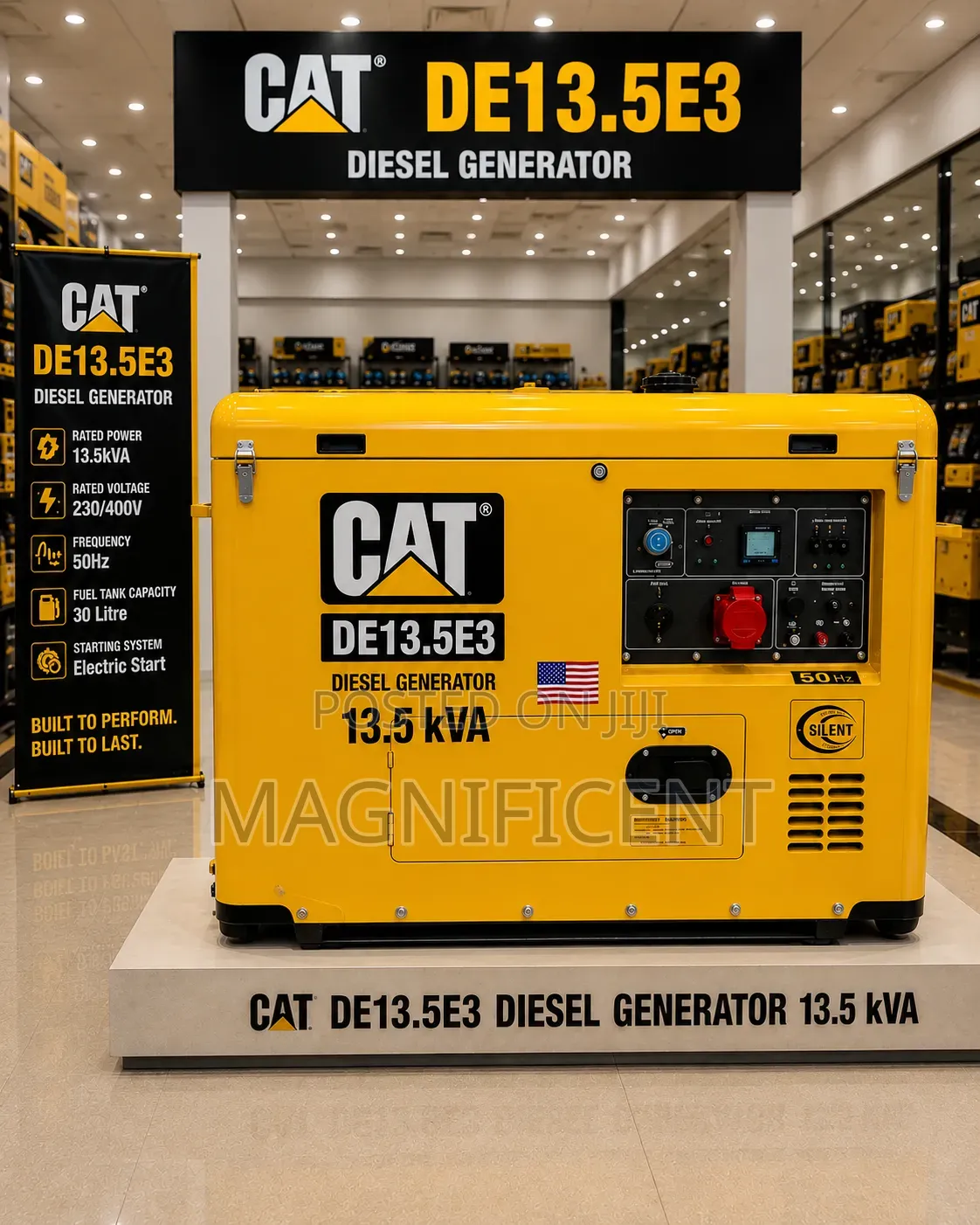 CAT DE13.5E3 Diesel Generator – 13.5kVA Silent Electric Start
