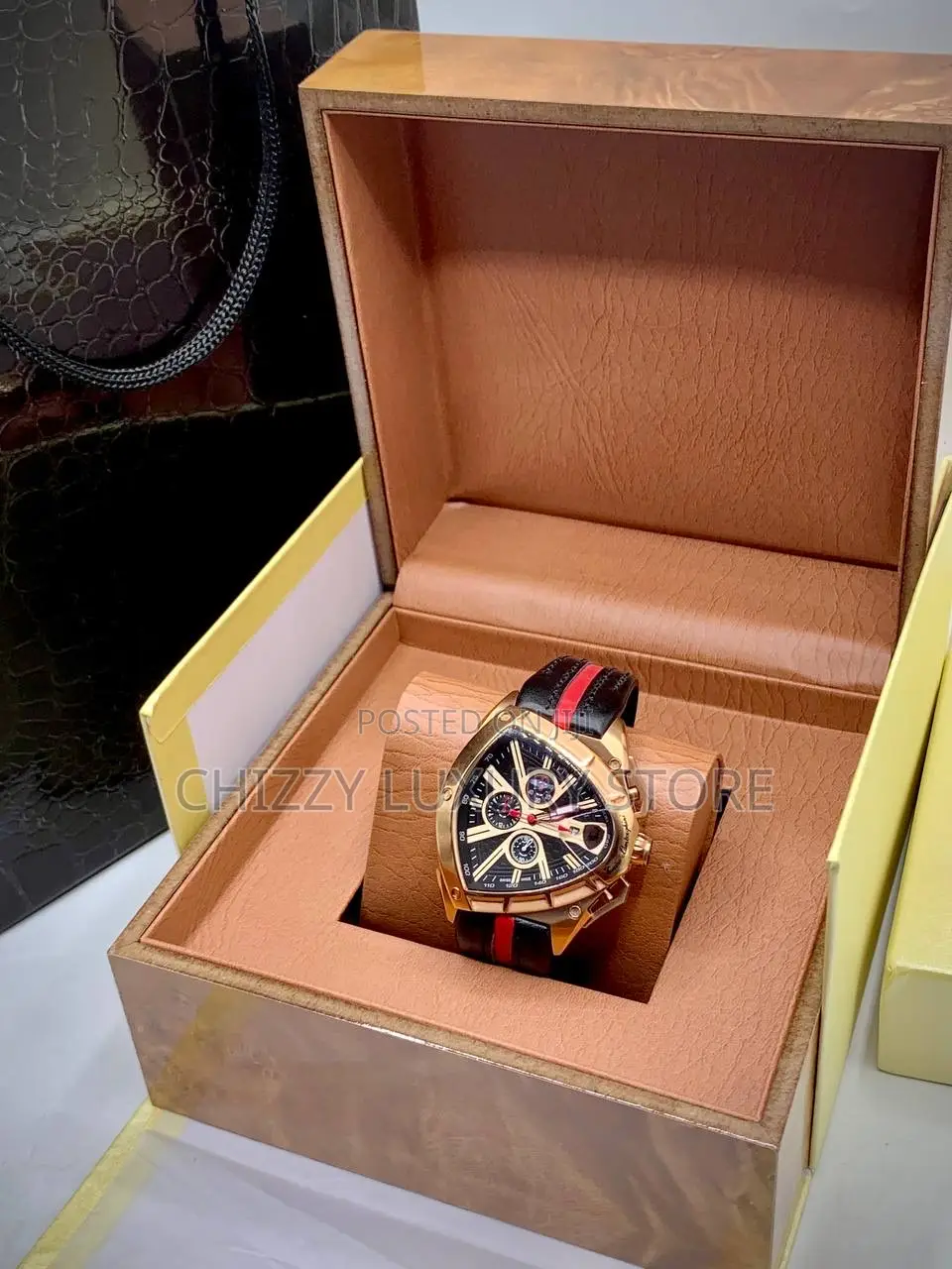 Lamborghini Quality Luxury Men Automatic Engine Wristwatch