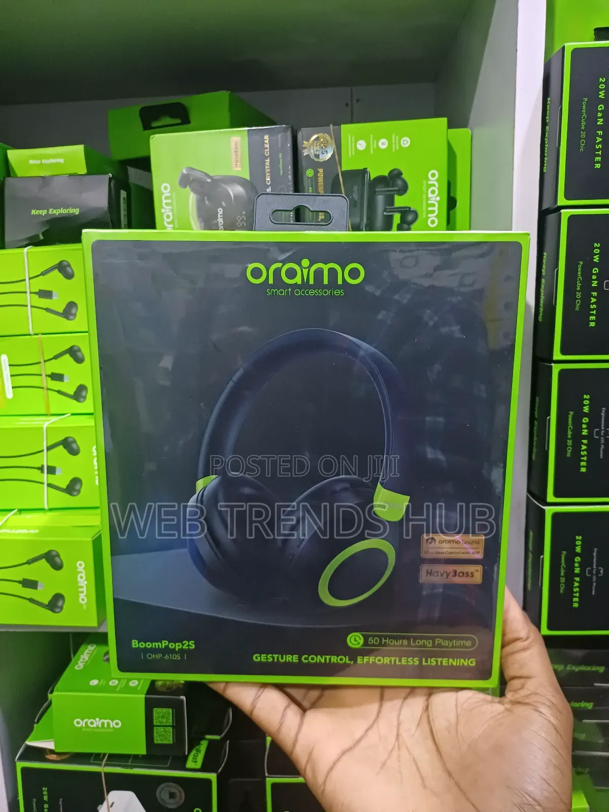 Oraimo BoomPop 2S Headphones(OHP-610s) – 50 Hours Battery HavyBassTM