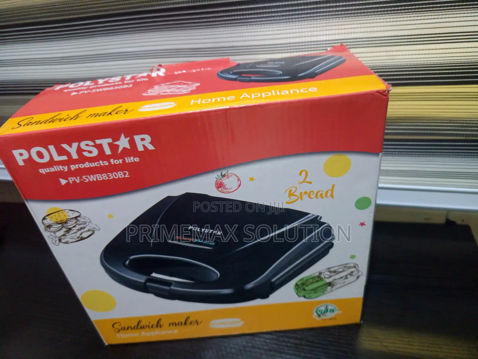 Durable Non-Stick Plates: Polystar PV-SWB830B2 Sandwich Press