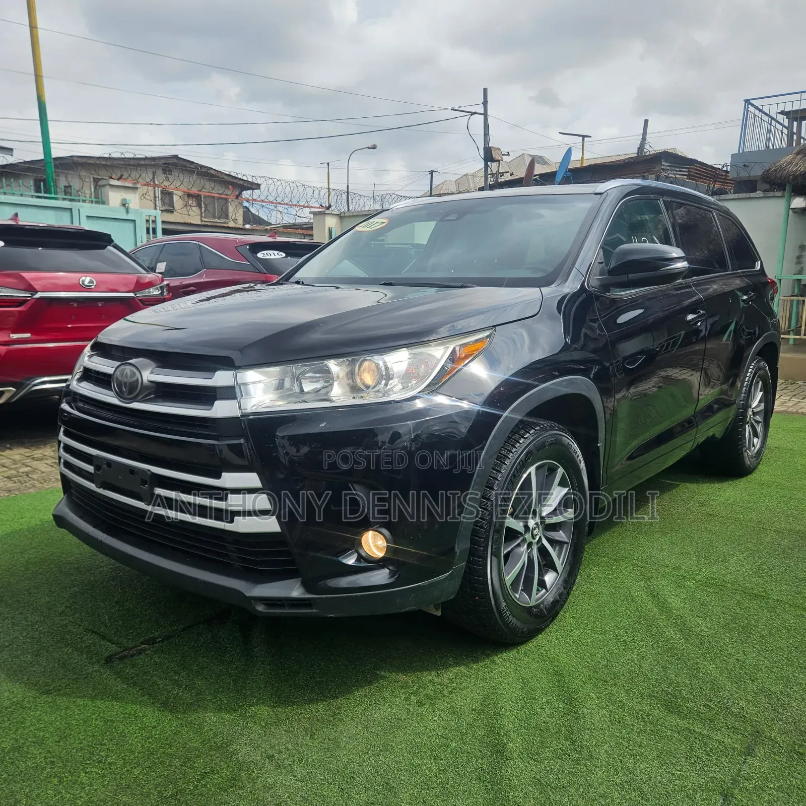Toyota Highlander XLE 4x4 V6 (3.5L 6cyl 8A) 2017 Black