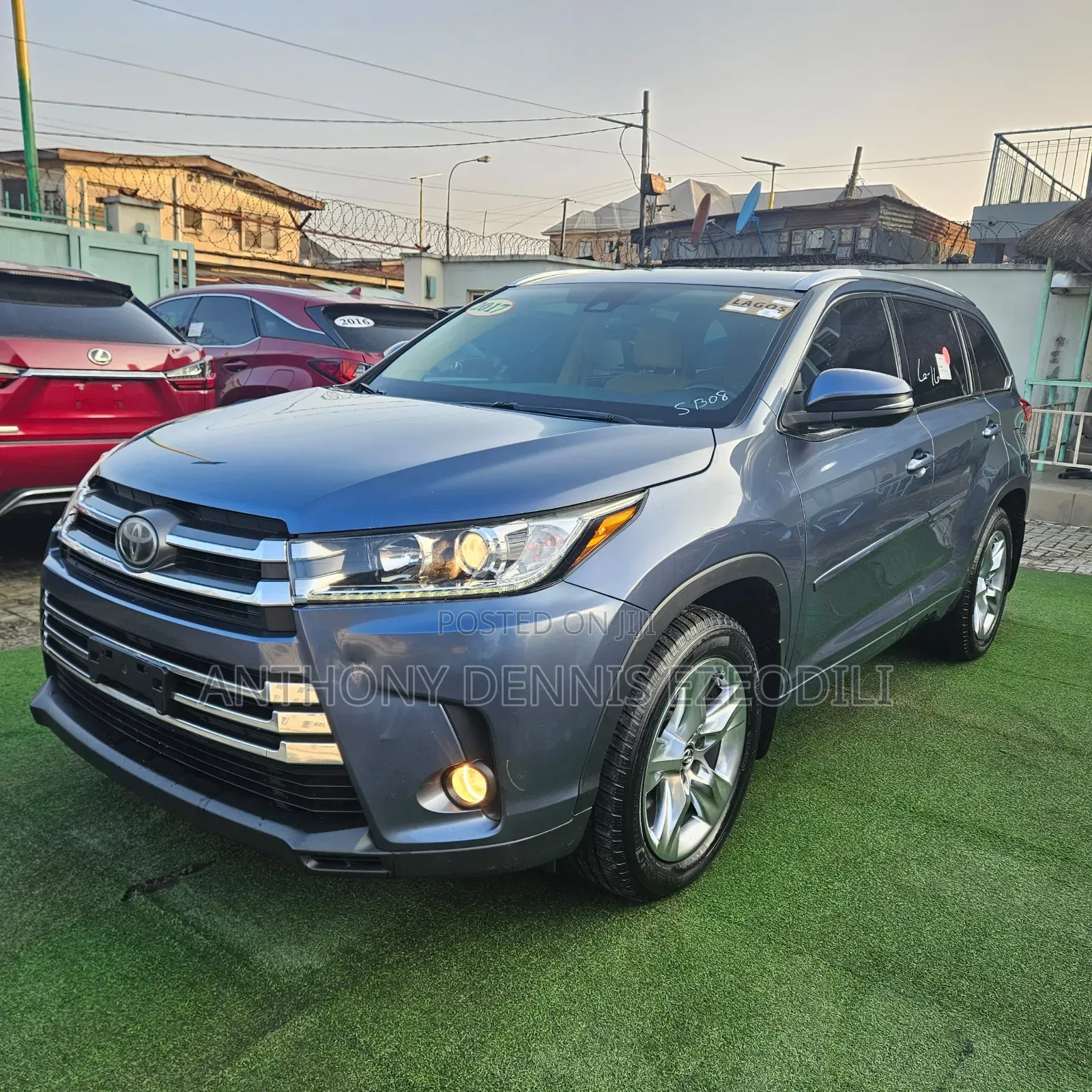 Toyota Highlander Limited 4x4 V6 (3.5L 6cyl 8A) 2017 Blue