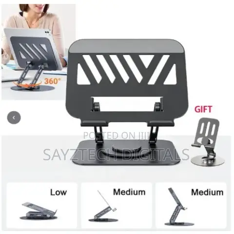 Rotating Laptop Stand for Desk Metal