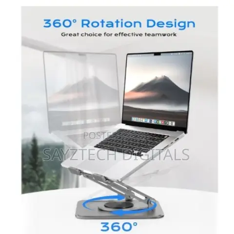 Rotating Laptop Stand for Desk Metal
