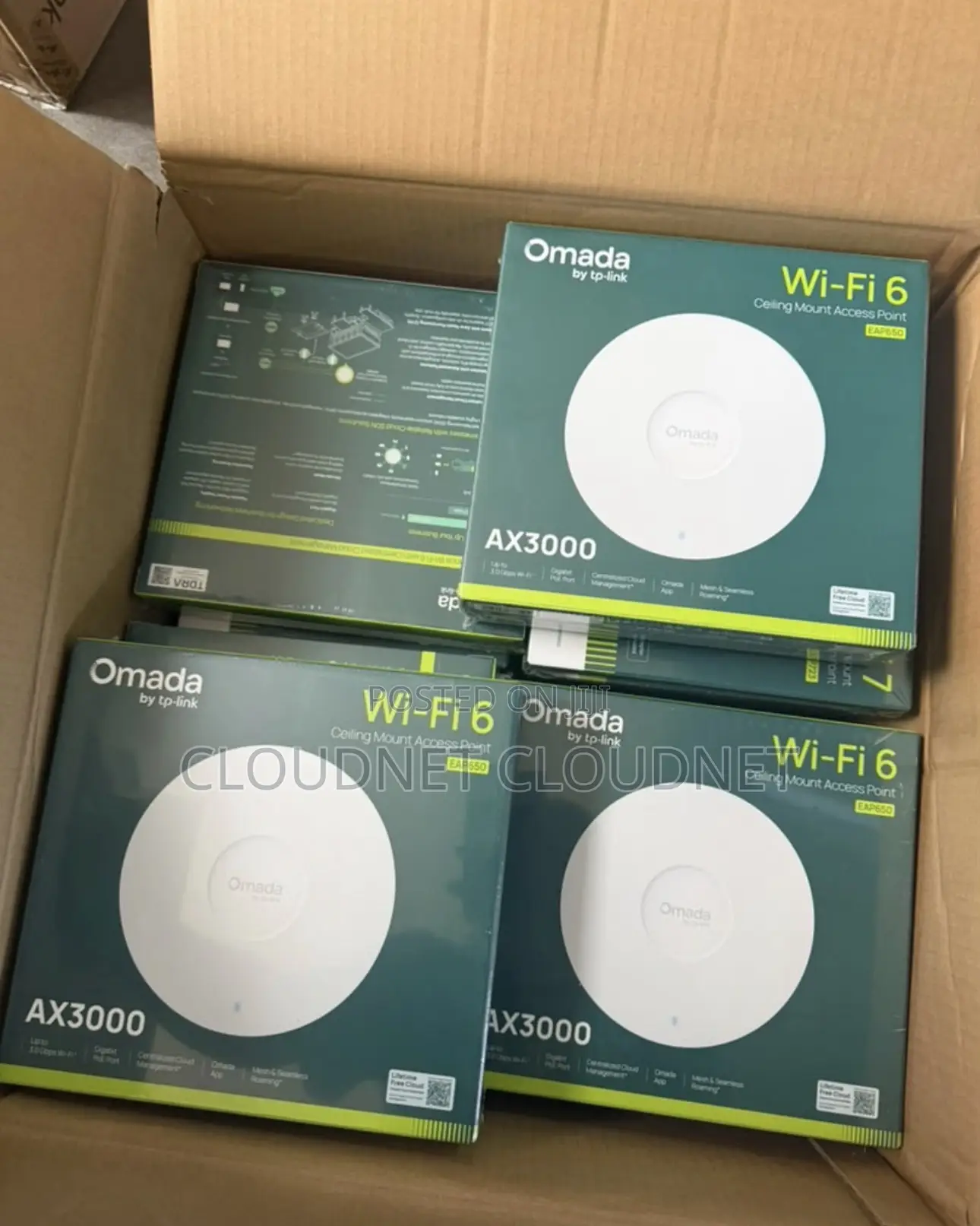 TP-Link EAP650 Indoor AX3000 Wi-Fi 6 Ceiling-Mounted Access Point