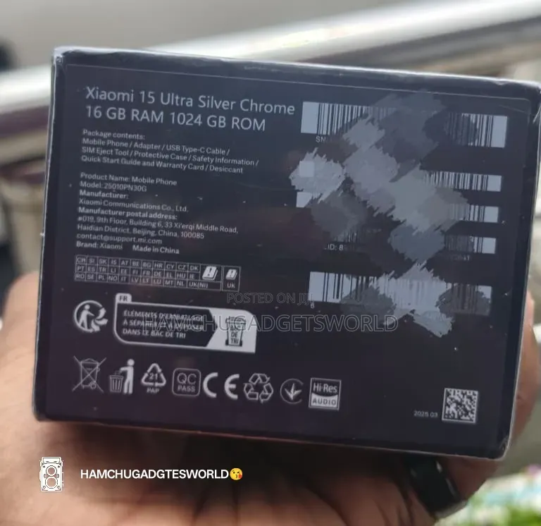New Xiaomi 15 Ultra 1 TB Silver